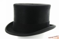Melusine hoge hoed tophat Christys' London zwart haarvilt 60-61 (XL) [nieuw]
